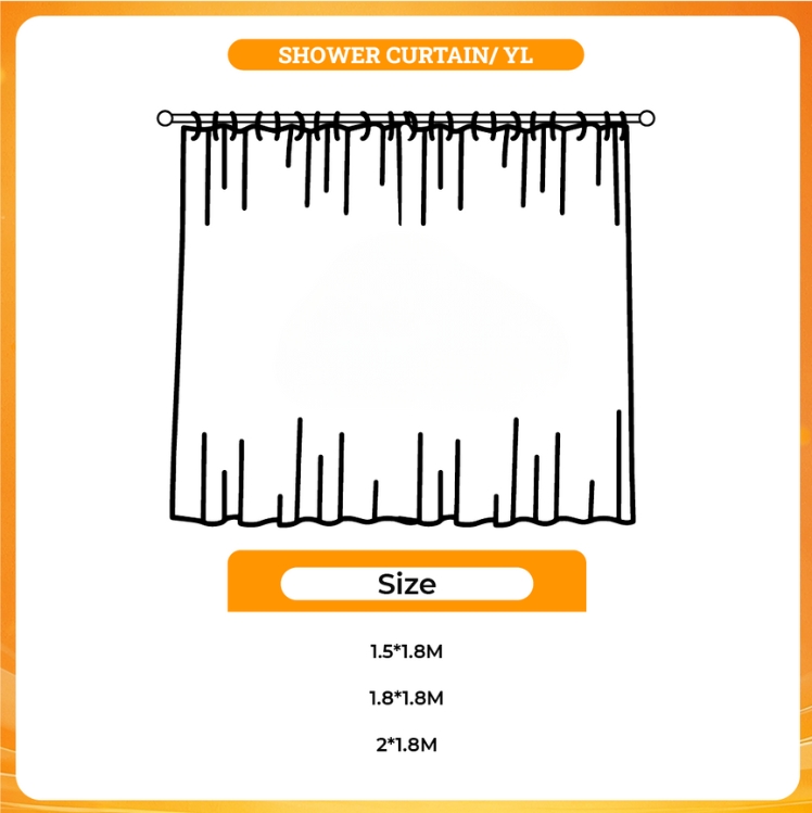3D shower curtain - Toriko Store