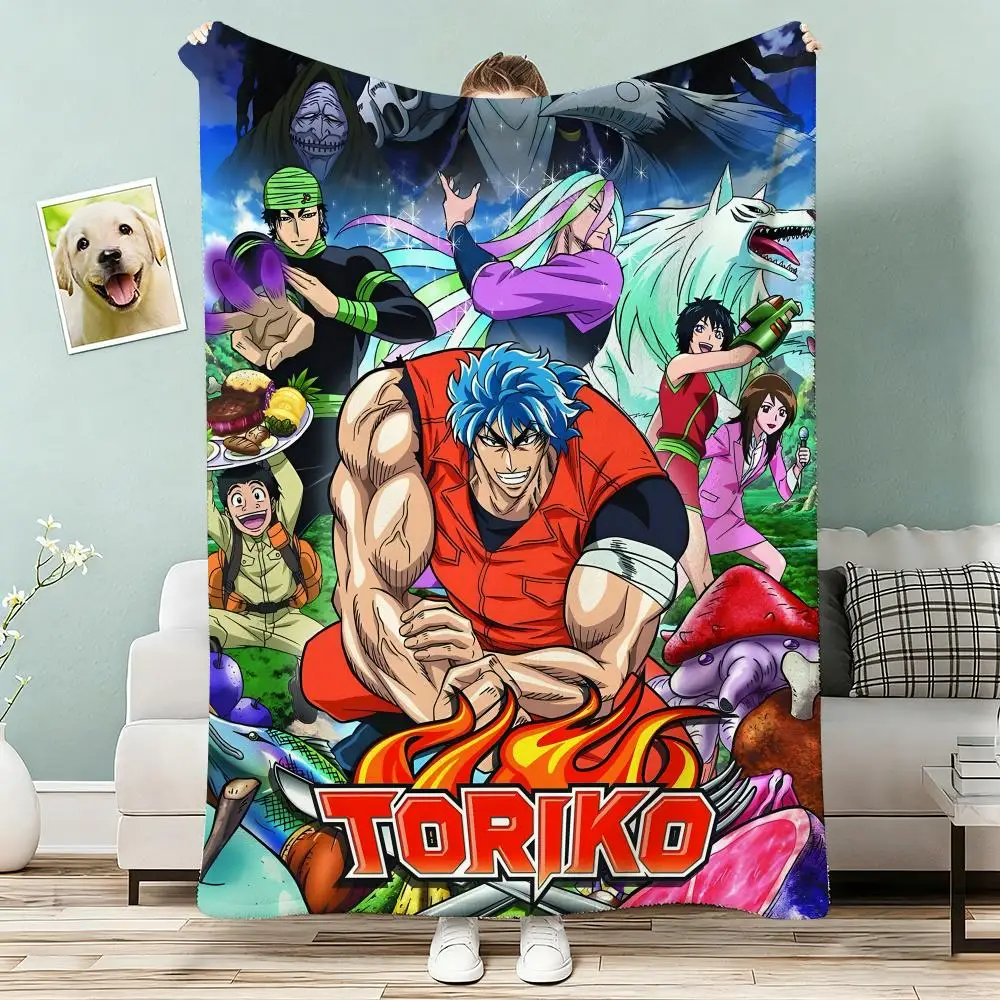 Anime Toriko Characters Flannel Throw Blanket