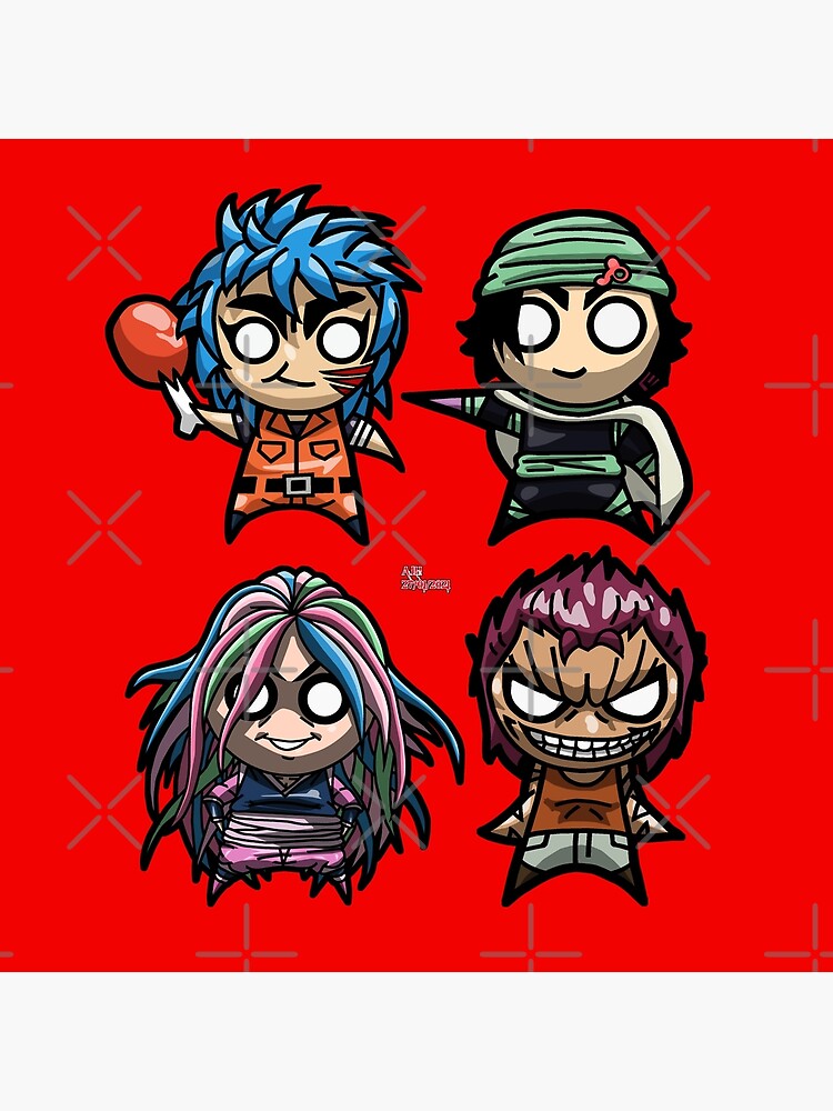 Toriko Chibi Heavenly Kings Classic Throw Pillow - Image 2