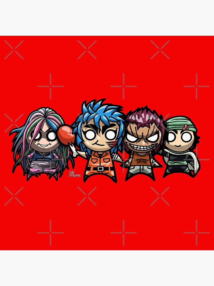 Toriko Chibi Heavenly Kings Shower Curtain - Image 2