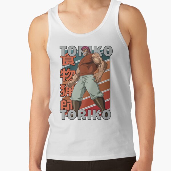 Zebra Toriko Retro Stripe Design Tank Top - Image 2