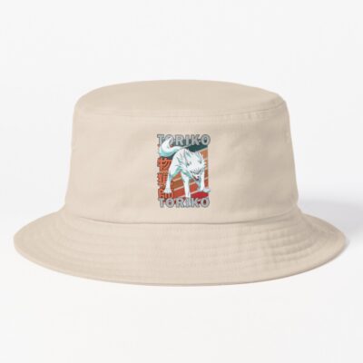 Terry Cloth Toriko Retro Stripe Design Bucket Hat
