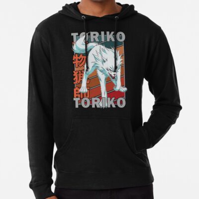 Terry Cloth Toriko Retro Stripe Design Hoodie