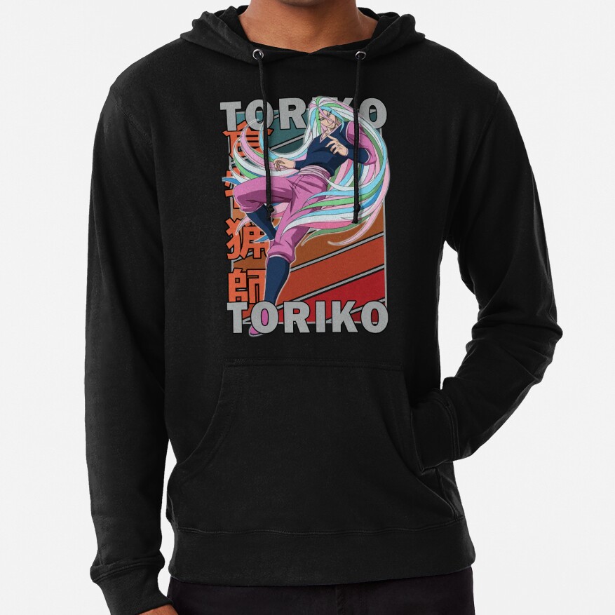 Sunny Toriko Retro Stripe Design Hoodie