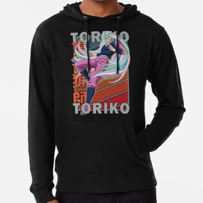 Sunny Toriko Toriko Suridi Kaimaku Cool Anime Retro Color Stripe Hoodie
