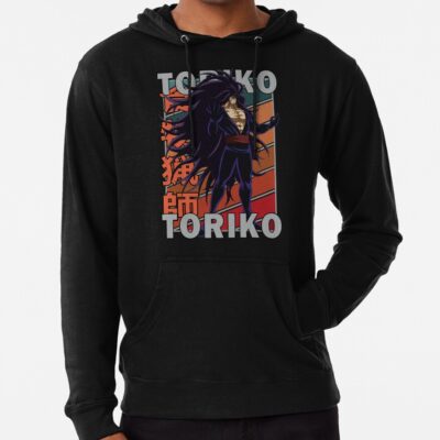 Midora Toriko Retro Stripe Design Hoodie