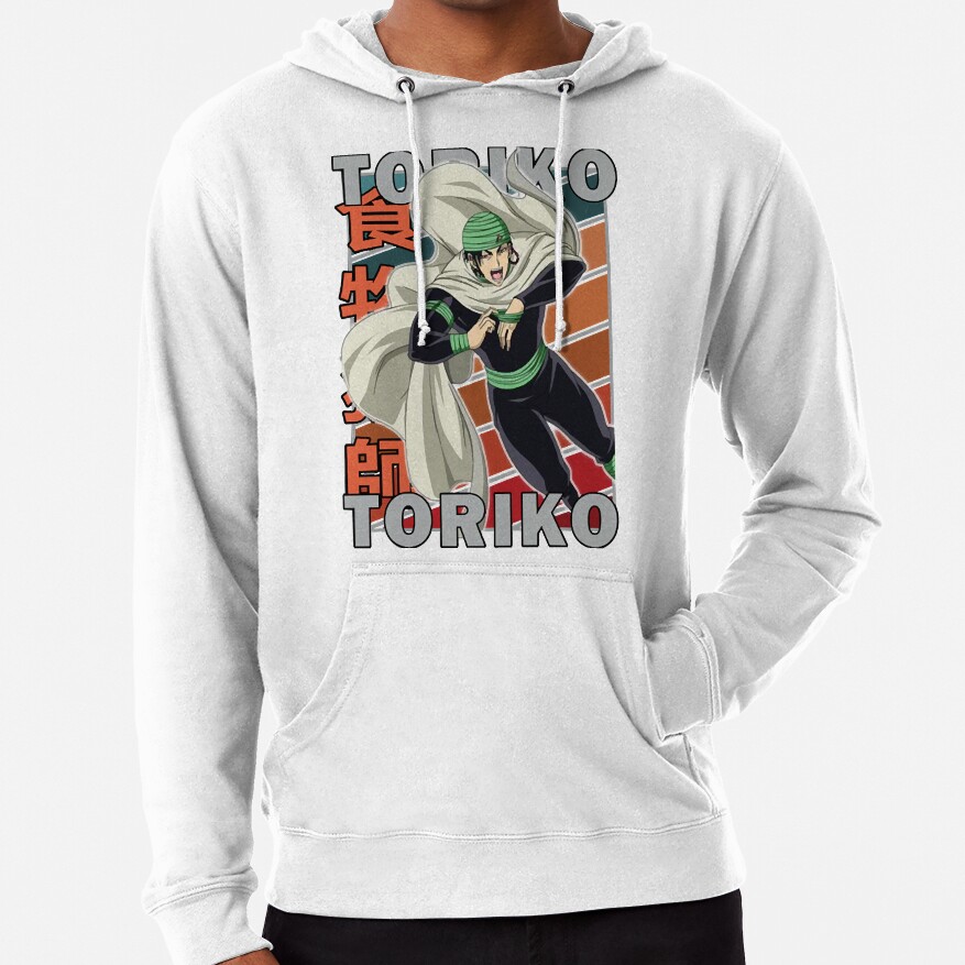 Coco Toriko Toriko Suridi Kaimaku Cool Anime Retro Color Stripe Hoodie - Image 4