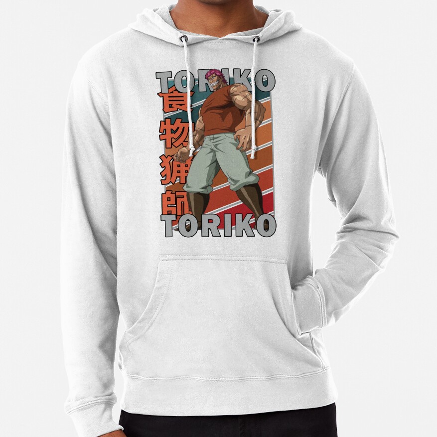 Zebra Toriko Retro Stripe Design Hoodie - Image 3