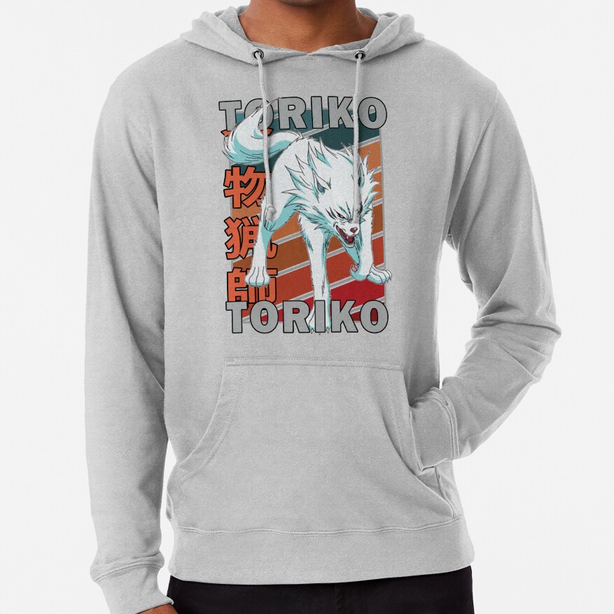 Terry Cloth Toriko Retro Stripe Design Hoodie - Image 4