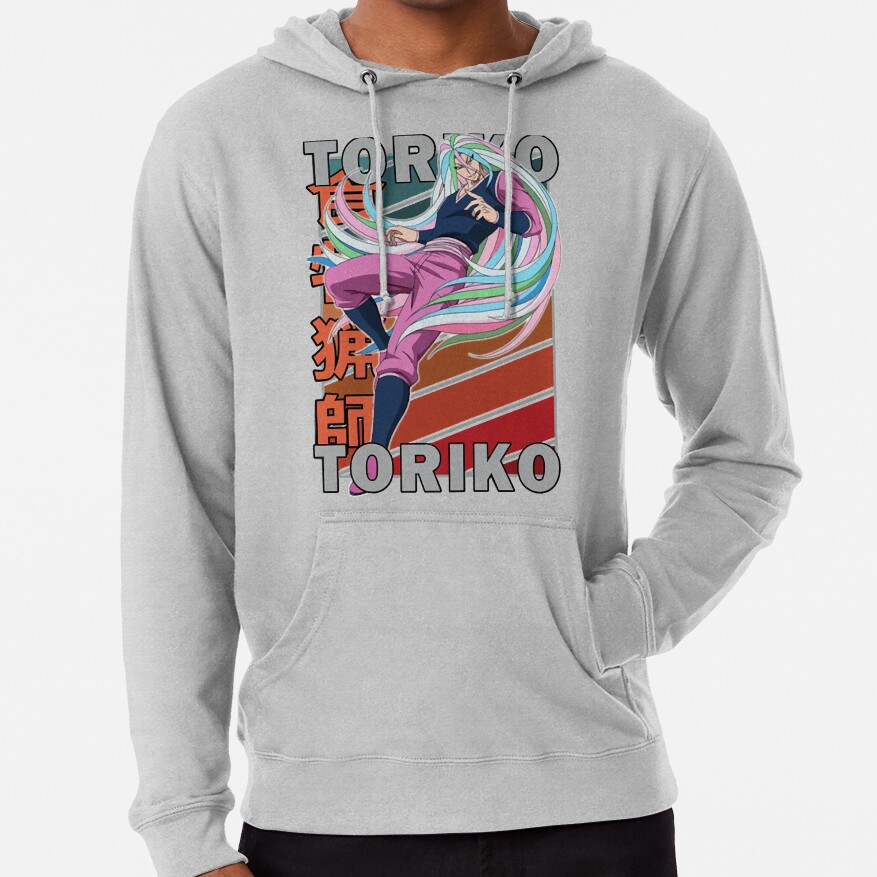 Sunny Toriko Toriko Suridi Kaimaku Cool Anime Retro Color Stripe Hoodie - Image 2