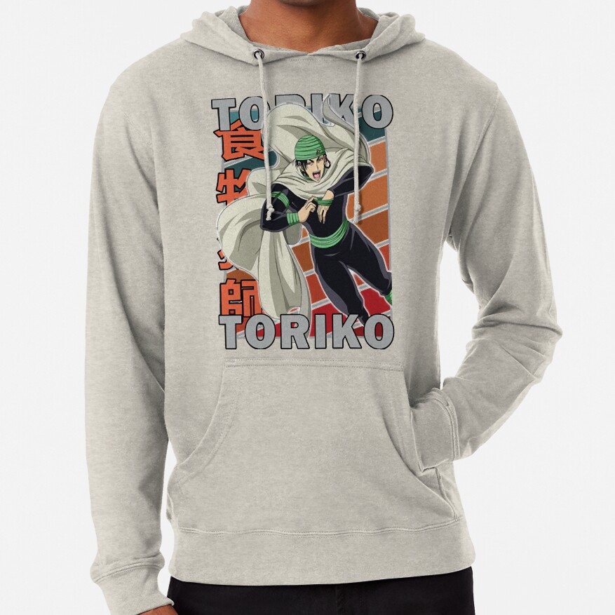 Coco Toriko Toriko Suridi Kaimaku Cool Anime Retro Color Stripe Hoodie - Image 3