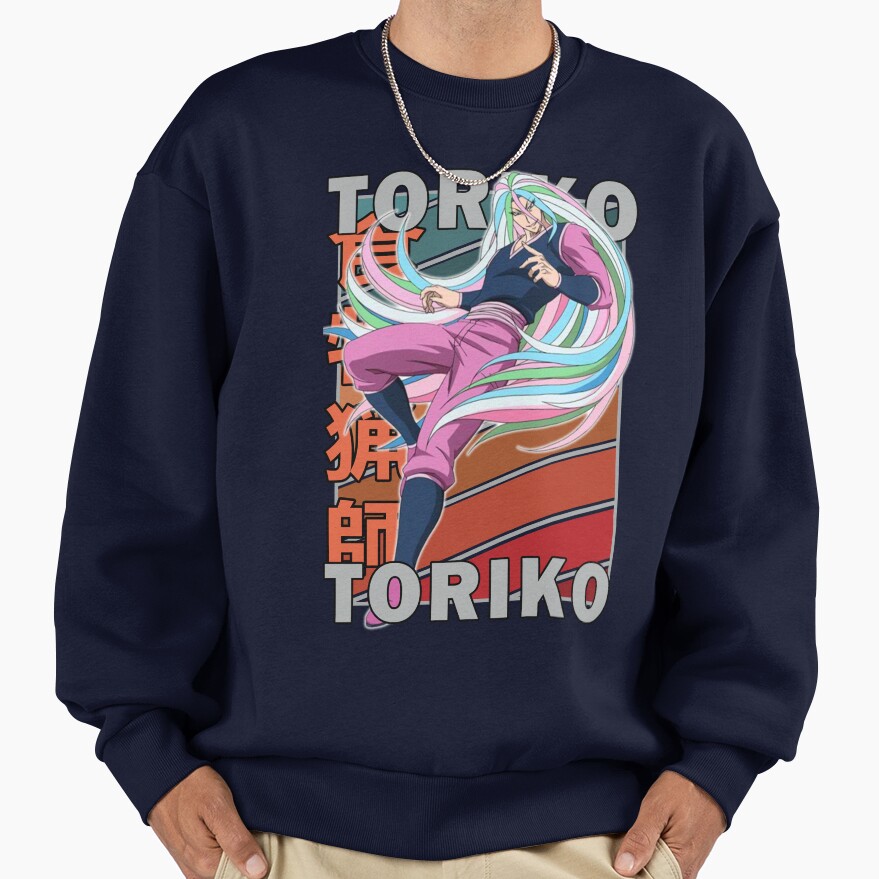 Sunny Toriko Retro Stripe Design Sweatshirt - Image 5