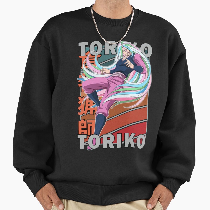 Sunny Toriko Retro Stripe Design Sweatshirt