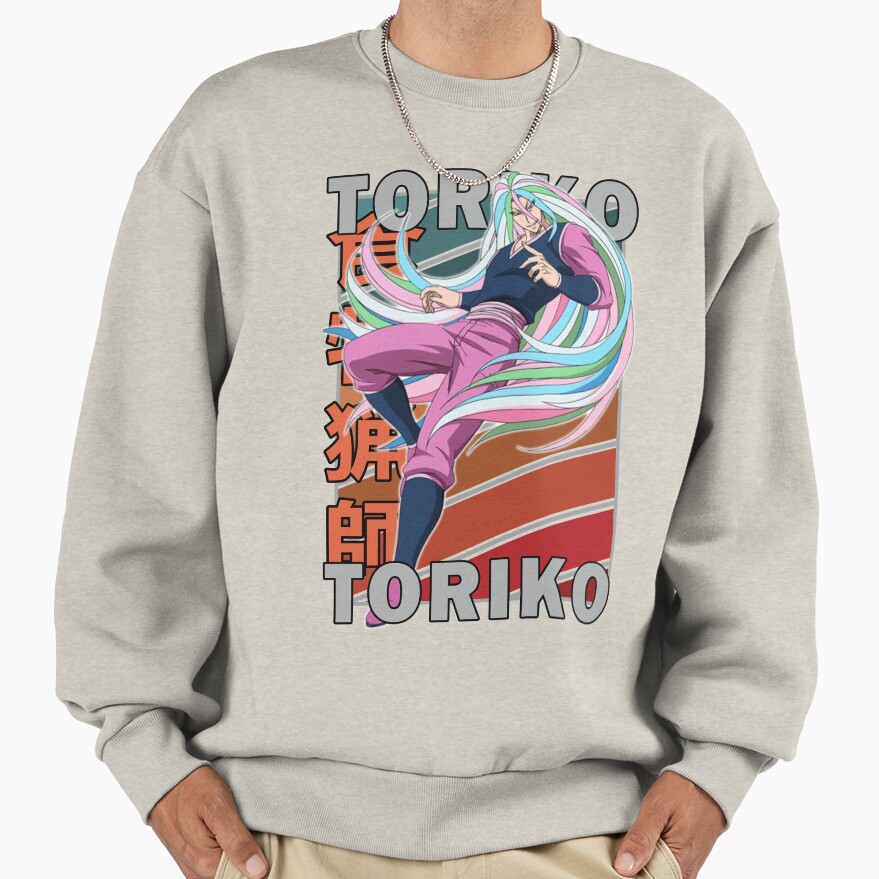 Sunny Toriko Retro Stripe Design Sweatshirt - Image 3