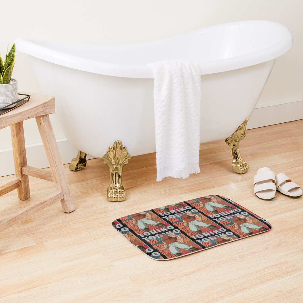 Zebra Toriko Retro Stripe Design Bath Mat - Image 2