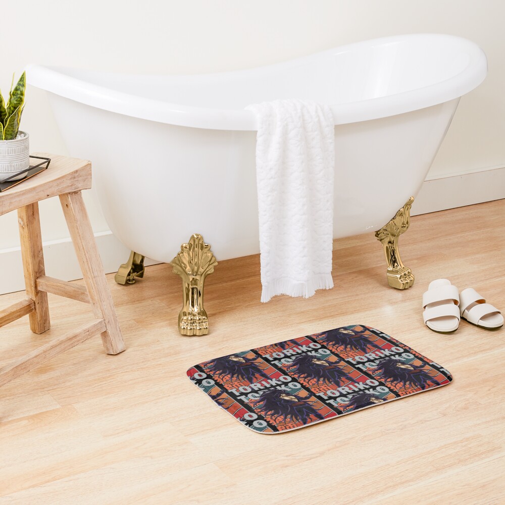 Midora Toriko Retro Stripe Design Bath Mat - Image 2