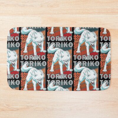 Terry Cloth Toriko Retro Stripe Design Bath Mat