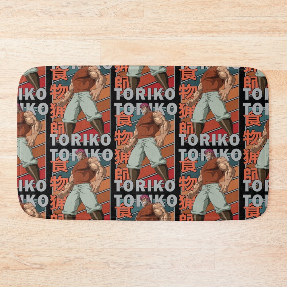 Zebra Toriko Retro Stripe Design Bath Mat