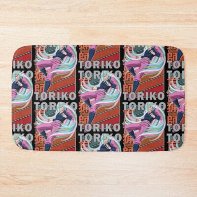 Sunny Toriko Retro Stripe Design Bath Mat