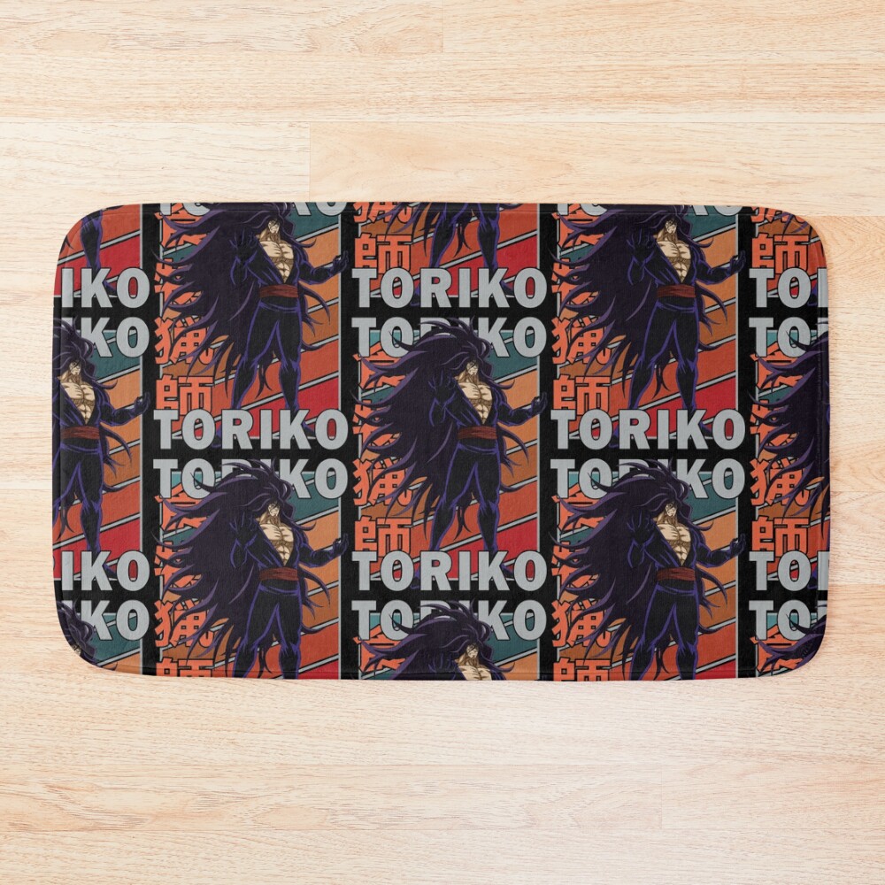 Midora Toriko Retro Stripe Design Bath Mat