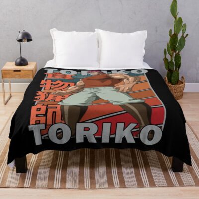 Zebra Toriko Retro Stripe Design Throw Blanket