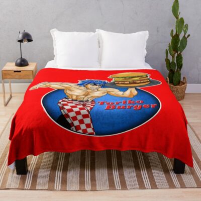 Best Toriko Burger Throw Blanket
