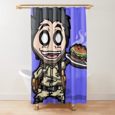 Hot Item Komatsu Chibi Shower Curtain