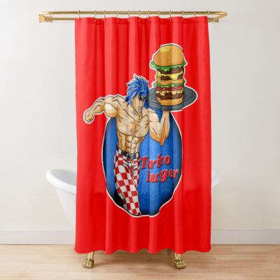 Best Toriko Burger Shower Curtain