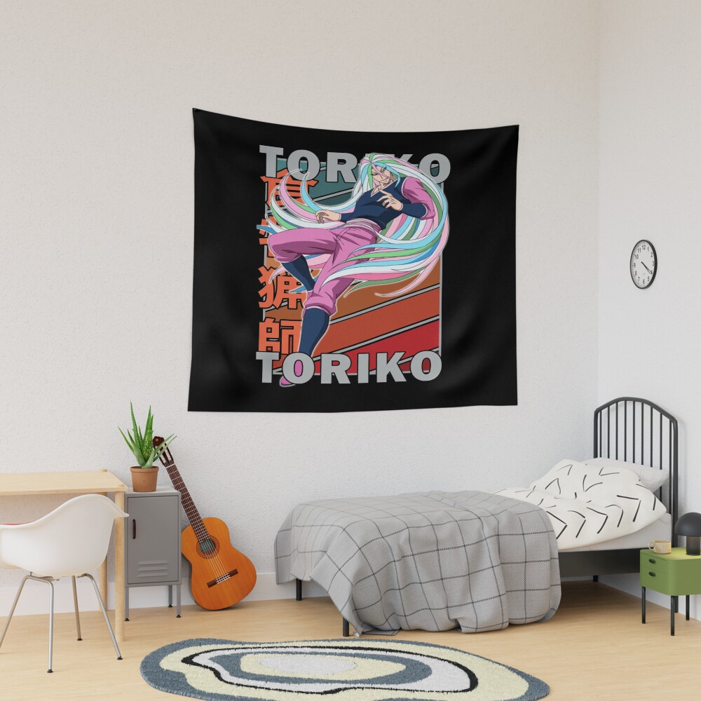 Sunny Toriko Retro Stripe Design Tapestry