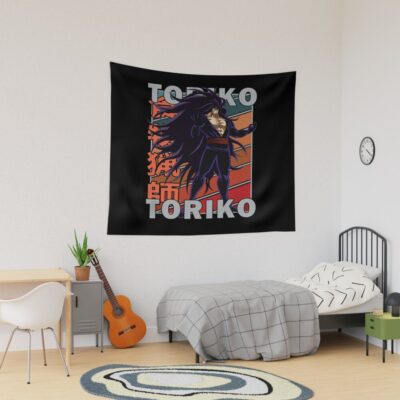 Midora Toriko Retro Stripe Design Tapestry