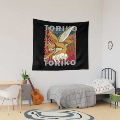 Rikky Toriko Retro Stripe Design Tapestry