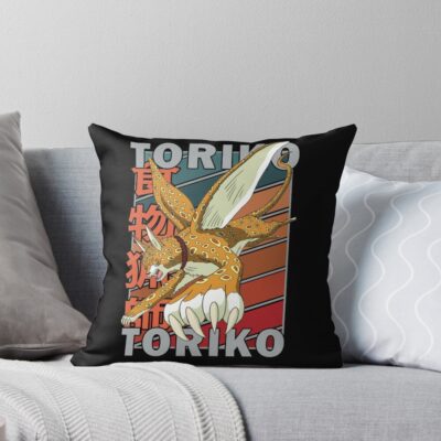 Rikky Toriko Retro Stripe Design Throw Pillow