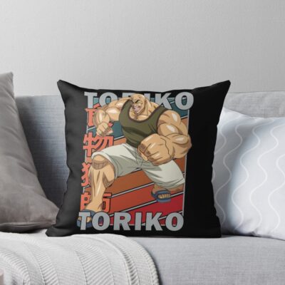 Mansam Toriko Retro Stripe Design Throw Pillow