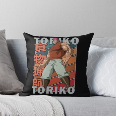 Zebra Toriko Retro Stripe Design Throw Pillow